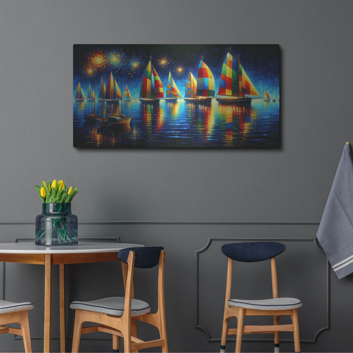 'Here For The Fireworks' by Rich Monet Metal Wall Art