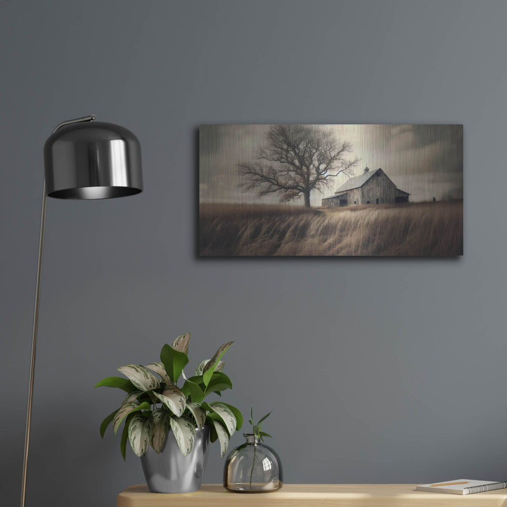 'Iowa Farm' by Rich Monet Metal Wall Art
