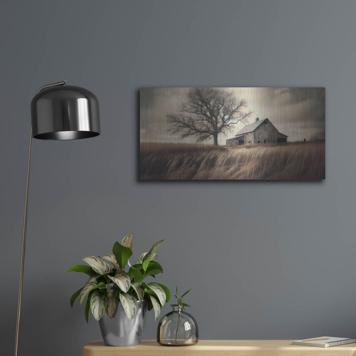 'Iowa Farm' by Rich Monet Metal Wall Art