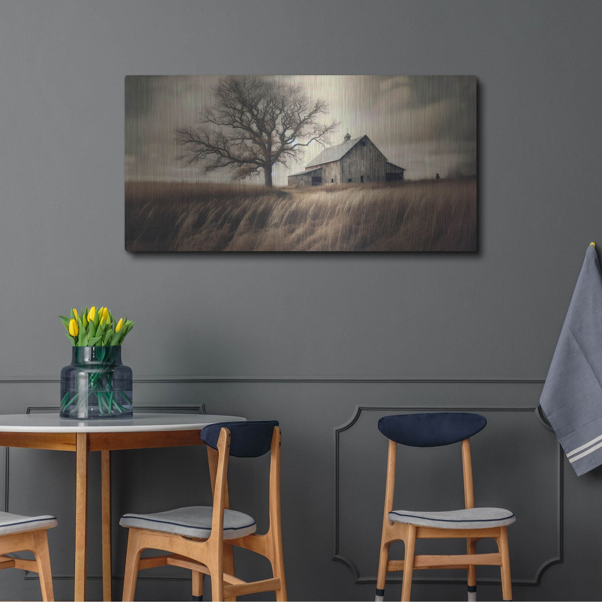 'Iowa Farm' by Rich Monet Metal Wall Art