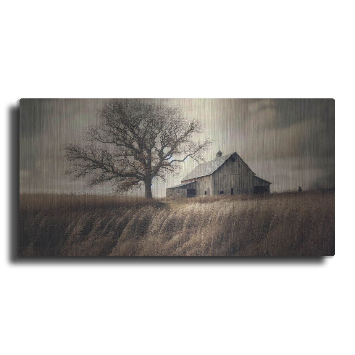 'Iowa Farm' by Rich Monet Metal Wall Art
