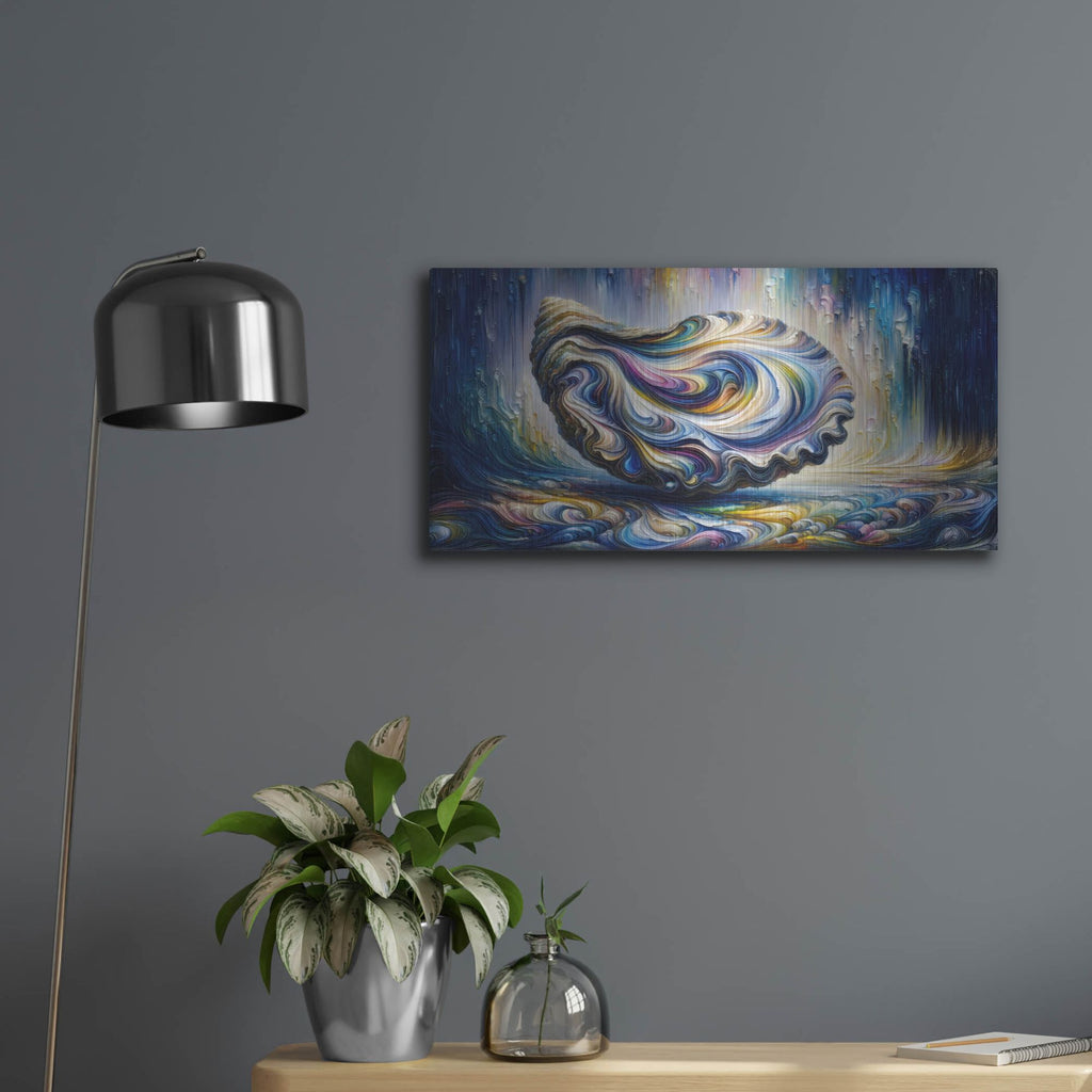'Purple Oyster' by Rich Monet Metal Wall Art