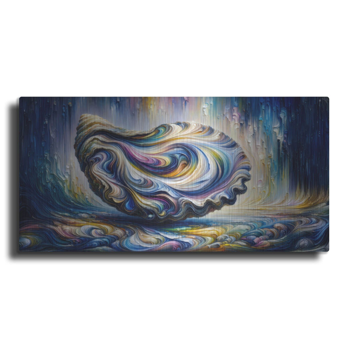 'Purple Oyster' by Rich Monet Metal Wall Art