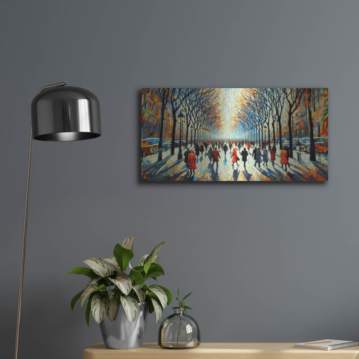 'Rush Through The Park' by Rich Monet Metal Wall Art