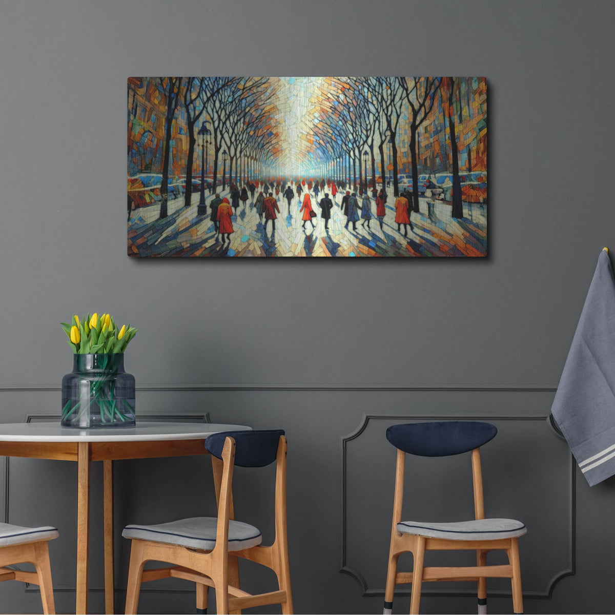 'Rush Through The Park' by Rich Monet Metal Wall Art
