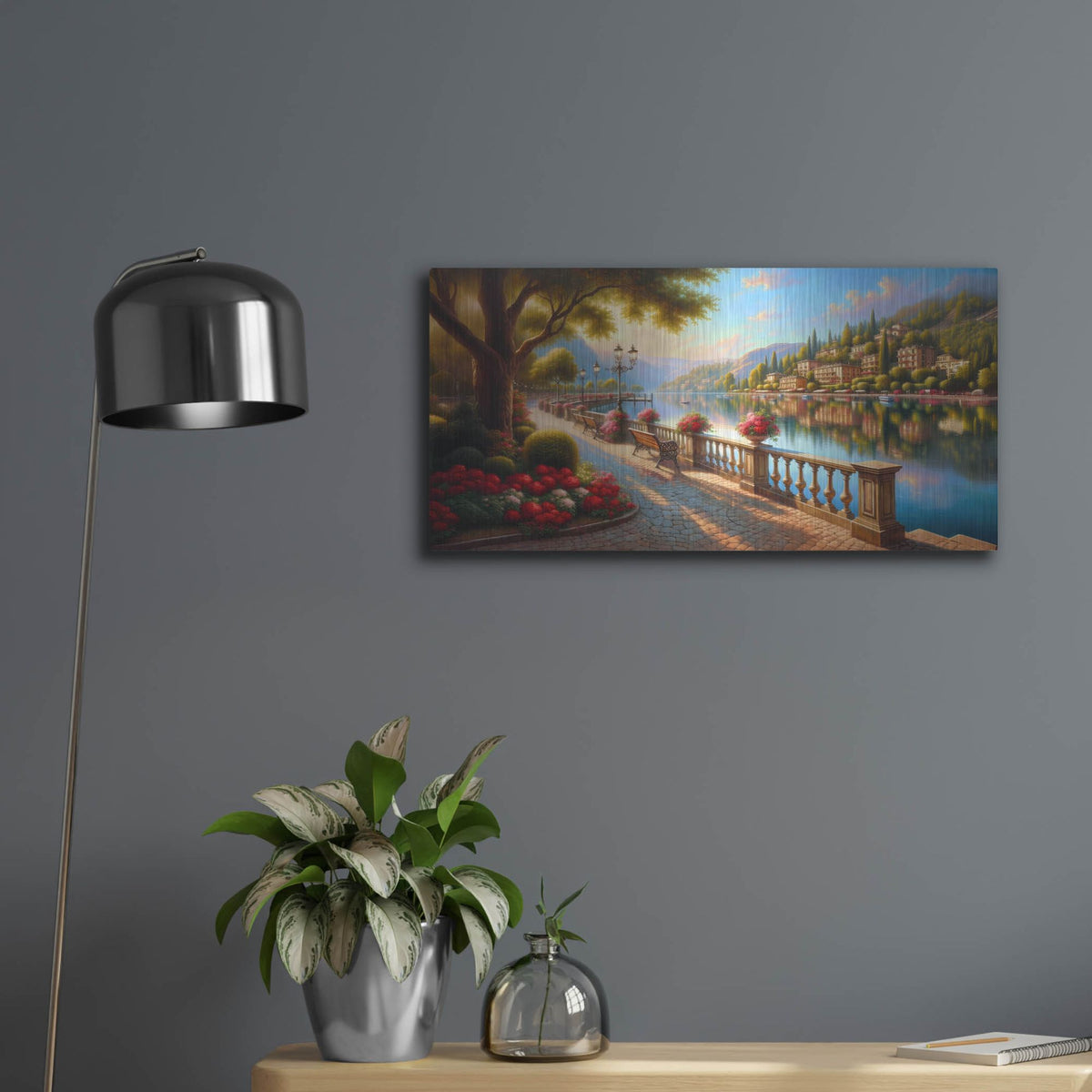 'Somewhere In Italy' by Rich Monet Metal Wall Art
