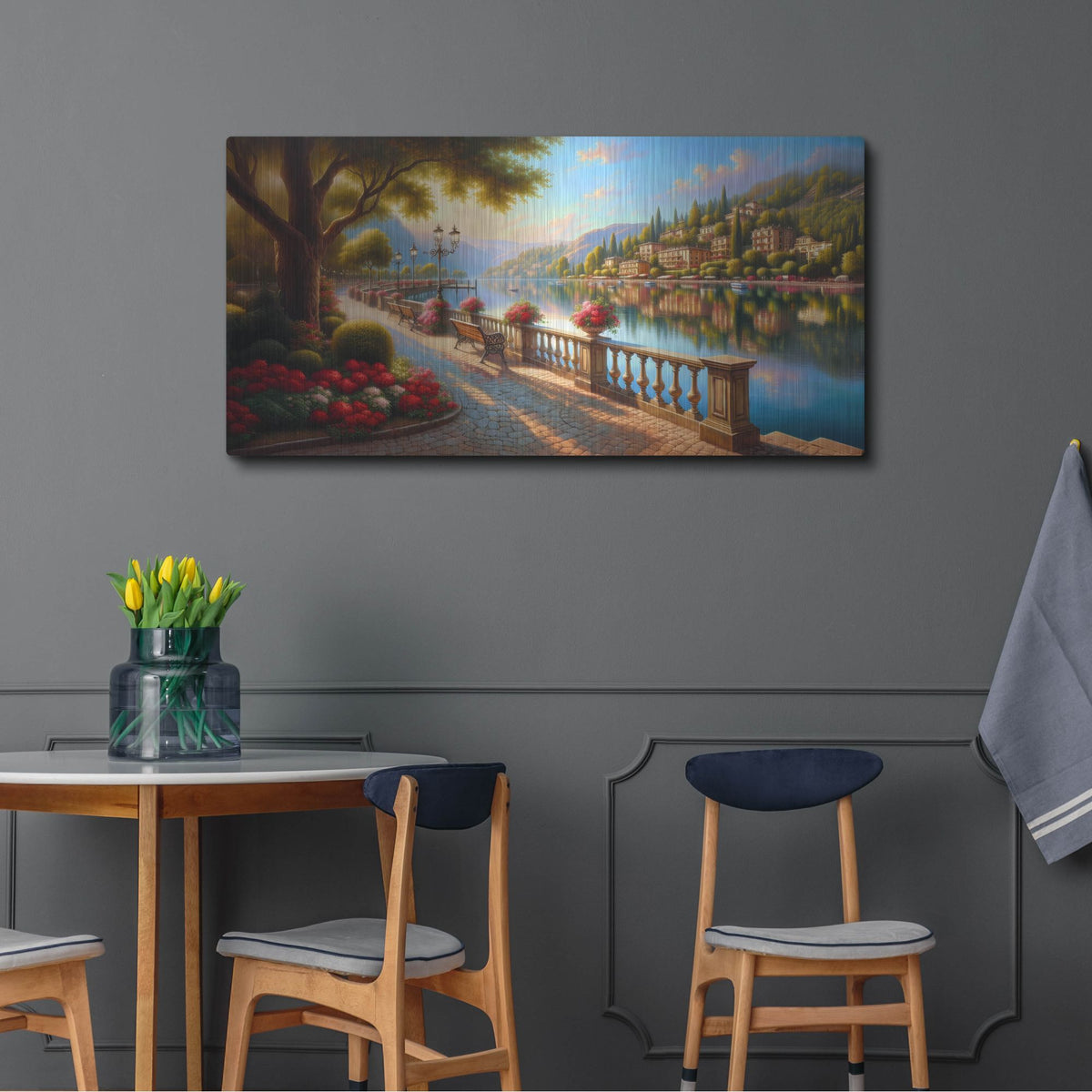 'Somewhere In Italy' by Rich Monet Metal Wall Art