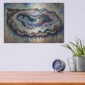 'Trippy Oyster' by Rich Monet Metal Wall Art