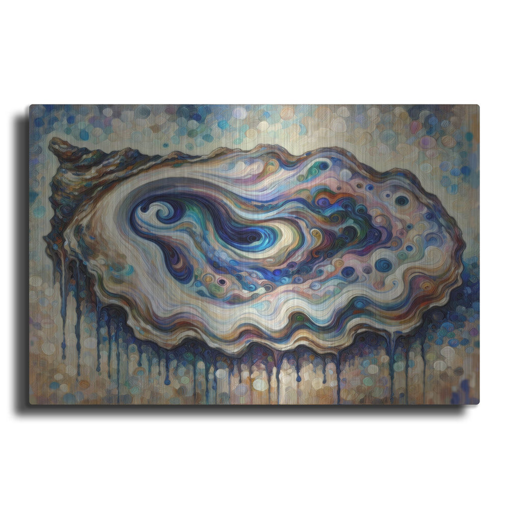 'Trippy Oyster' by Rich Monet Metal Wall Art