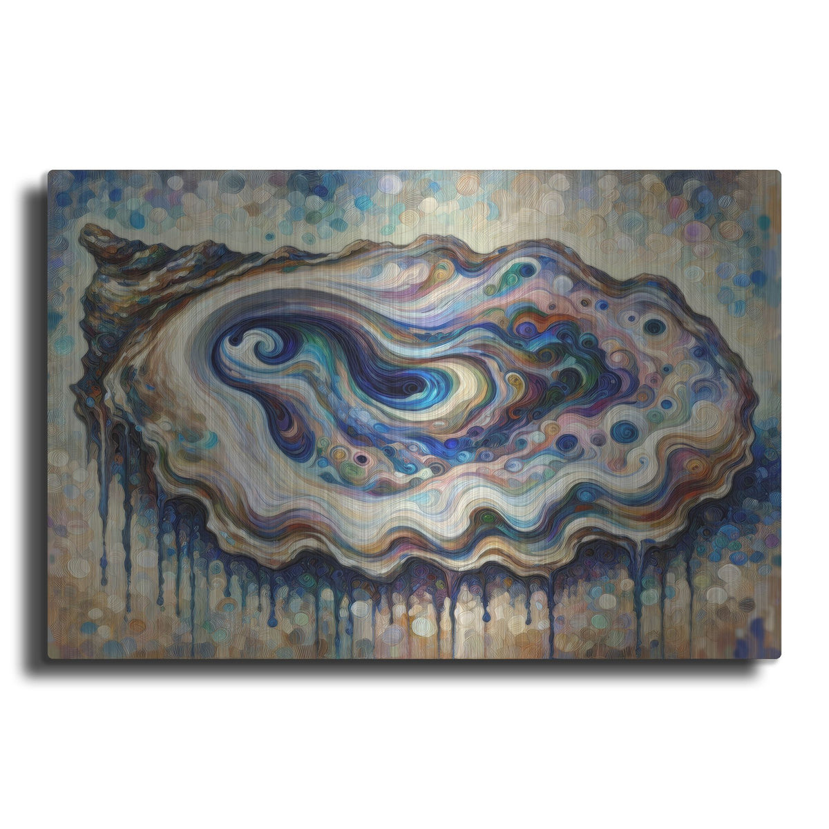 'Trippy Oyster' by Rich Monet Metal Wall Art