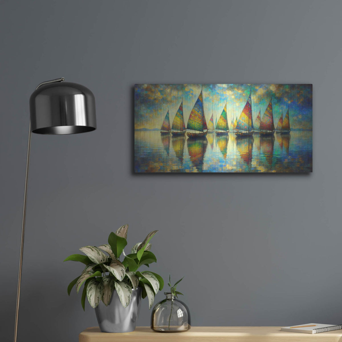 'Venician Night' by Rich Monet Metal Wall Art