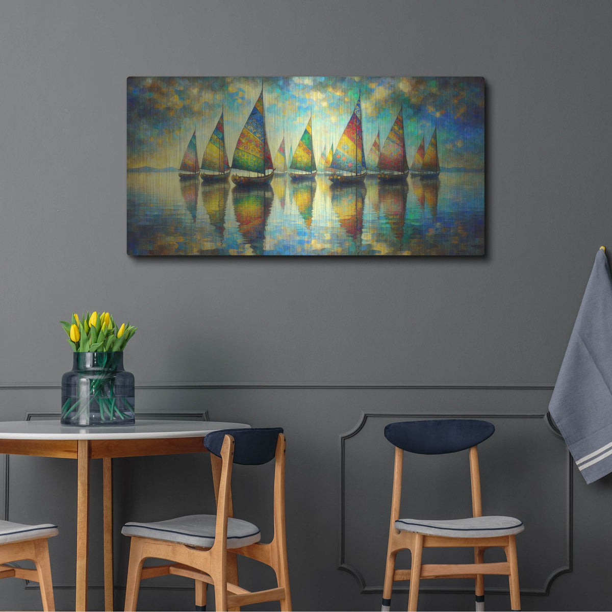 'Venician Night' by Rich Monet Metal Wall Art