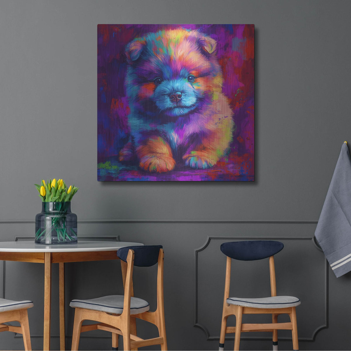 'Woof Chow Chow' by Rich Monet Metal Wall Art