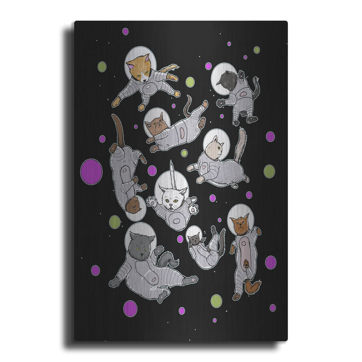 'Space Cats' by Craig Snodgrass – Metal Wall Art