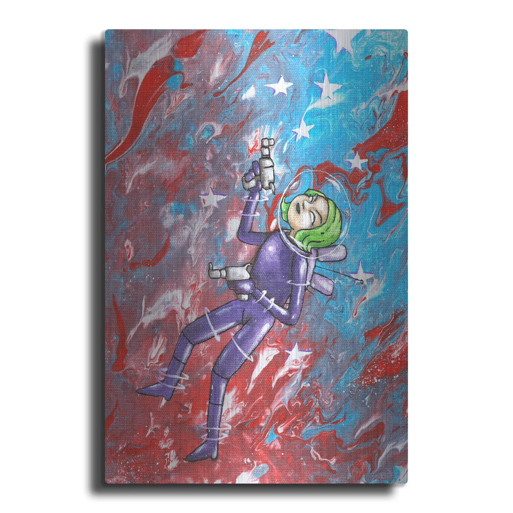 'Space Girl 1' by Craig Snodgrass – Metal Wall Art