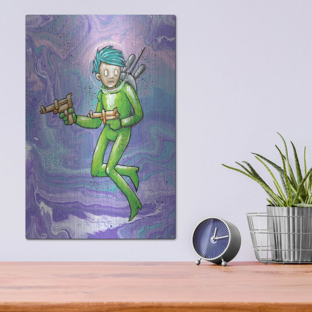 'Space Girl 2' by Craig Snodgrass – Metal Wall Art, 12x16 room view