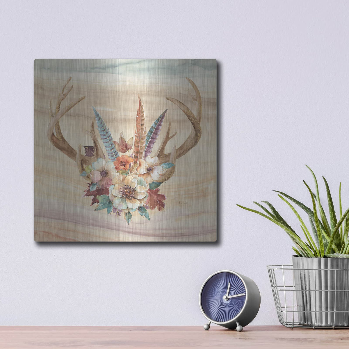 'Spiced Nature VIII' by Lisa Audit – Metal Wall Art, 12x12 room view