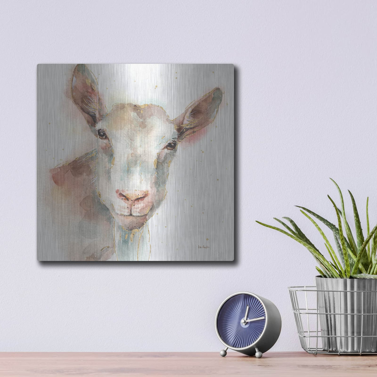'Farm Friends I' by Lisa Audit – Metal Wall Art, 12x12 room view