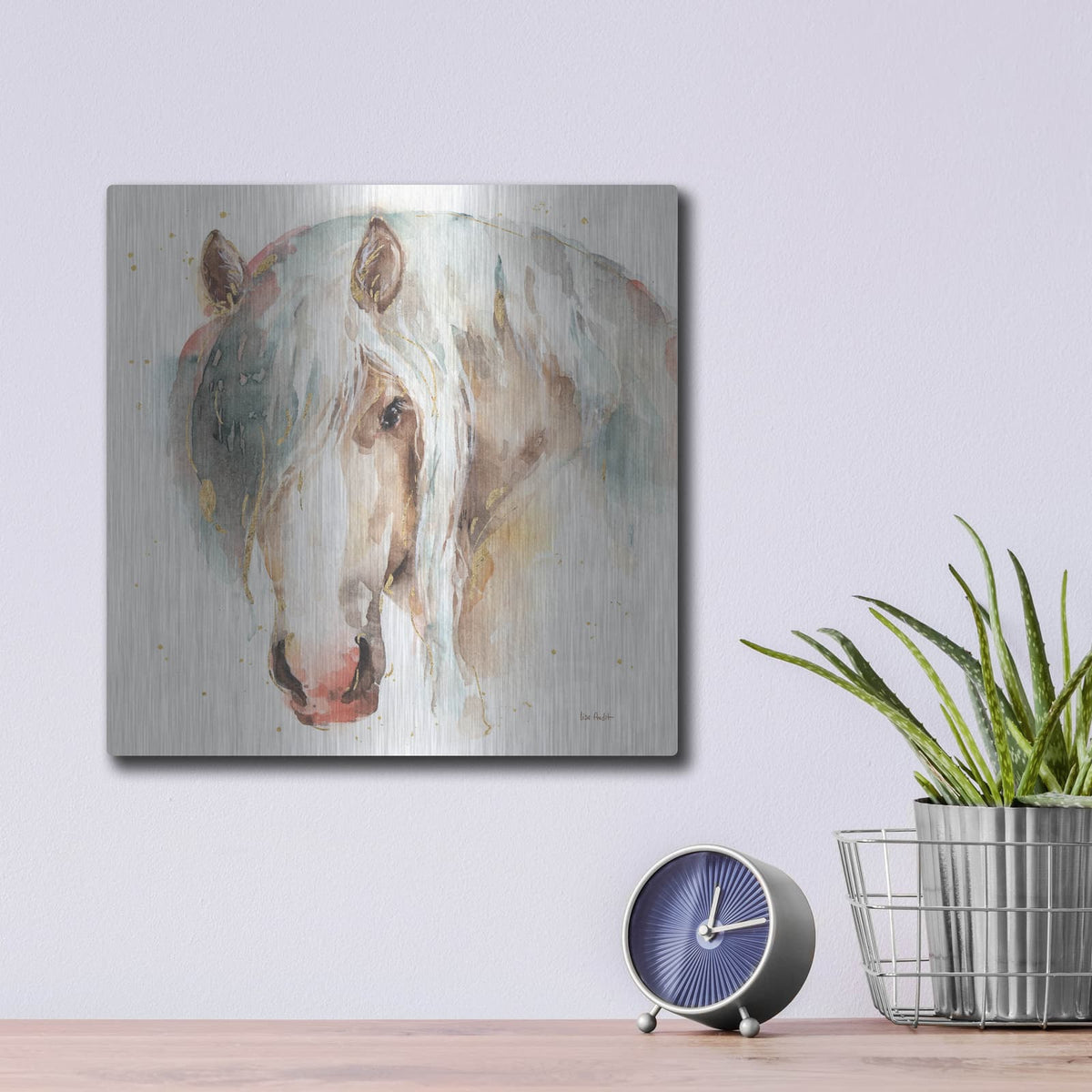 'Farm Friends VI' by Lisa Audit – Metal Wall Art, 12x12 room view