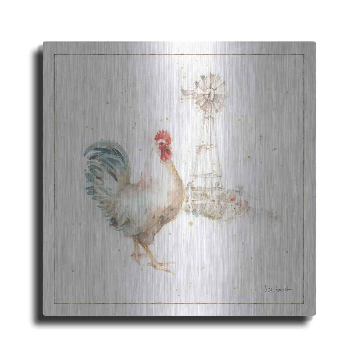 'Farm Friends XI' by Lisa Audit – Metal Wall Art
