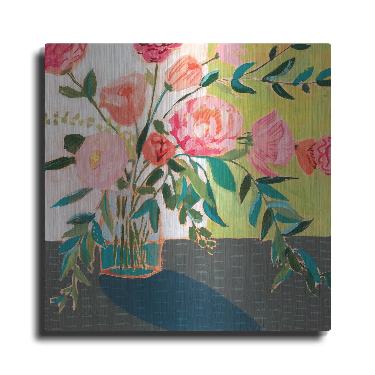 'Quirky Bouquet I' by Victoria Borges – Metal Wall Art