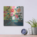 'Quirky Bouquet II' by Victoria Borges – Metal Wall Art, 12x12 room view