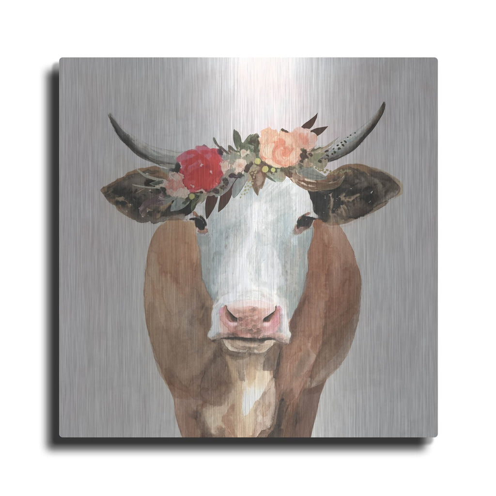'Spring on the Farm II' by Victoria Borges – Metal Wall Art