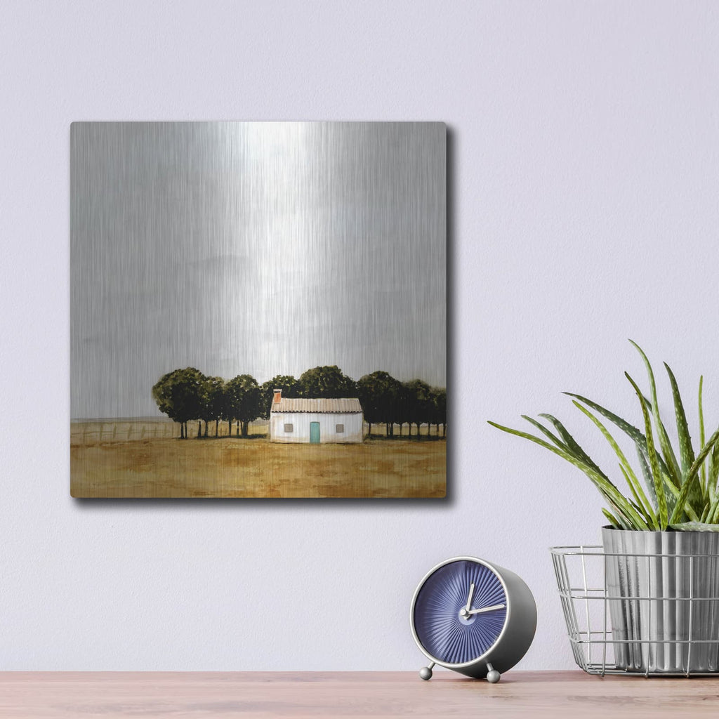 'Late July I' by Victoria Borges – Metal Wall Art, 12x12 room view