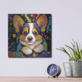 'Woof Corgi' by Rich Monet Metal Wall Art