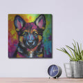 'Woof German Shepherd' by Rich Monet Metal Wall Art