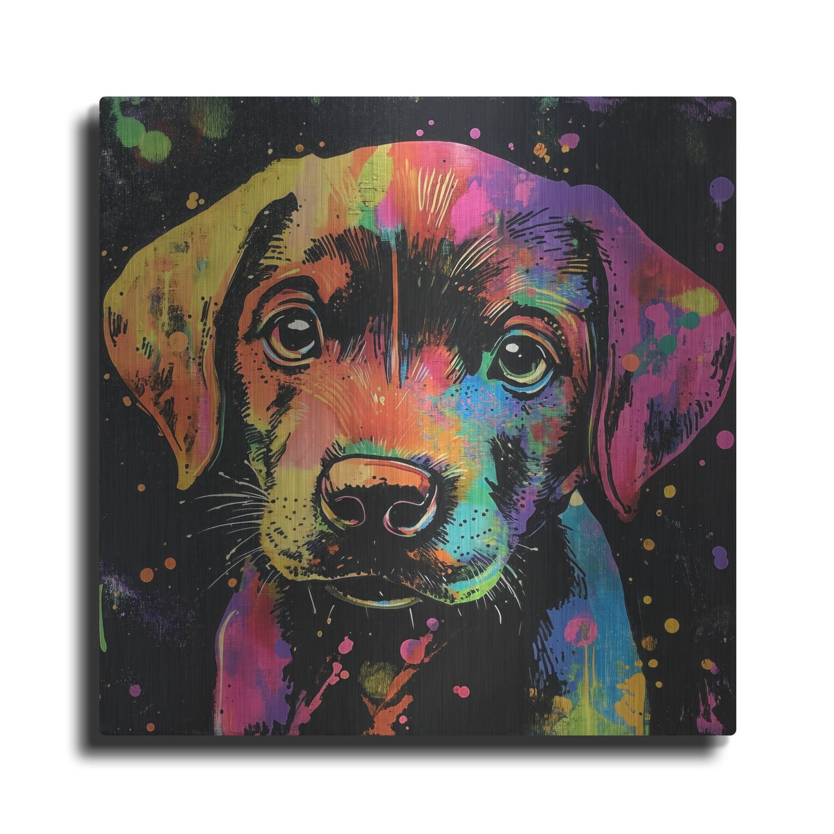 'Woof Labrador Retriever' by Rich Monet Metal Wall Art
