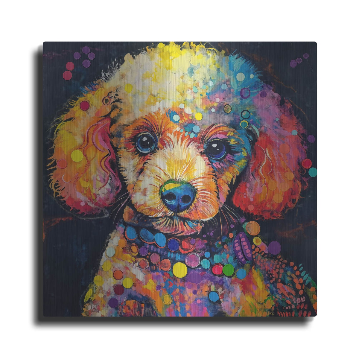 'Woof Poodle' by Rich Monet Metal Wall Art
