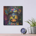 'Woof Schnauzer' by Rich Monet Metal Wall Art