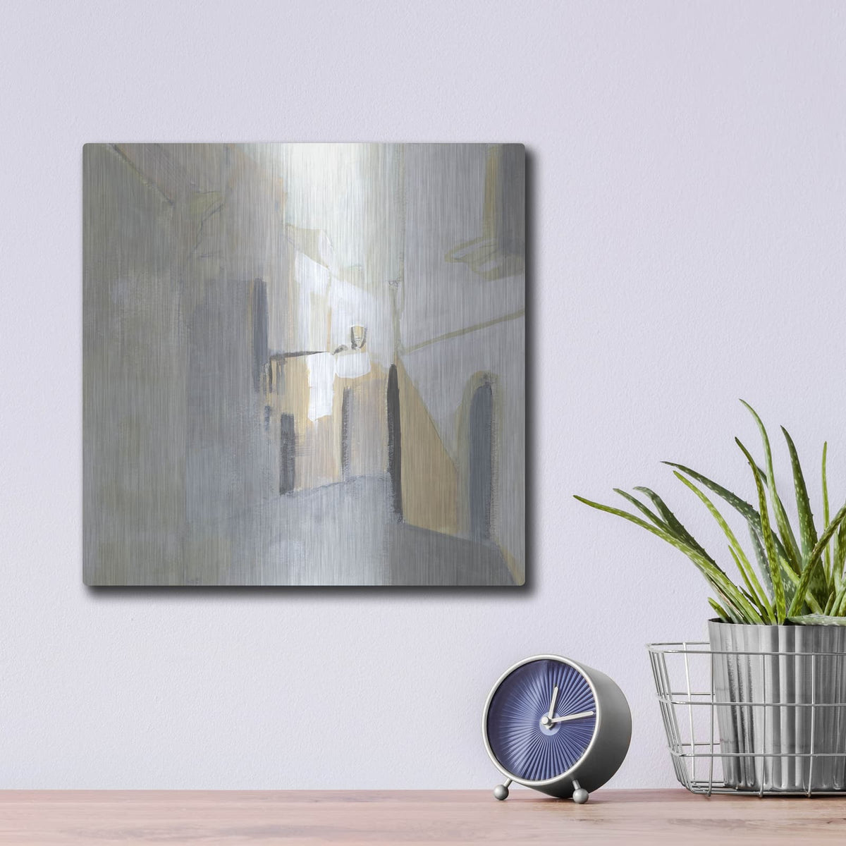 'Pausa II' by Victoria Borges – Metal Wall Art, 12x12 room view