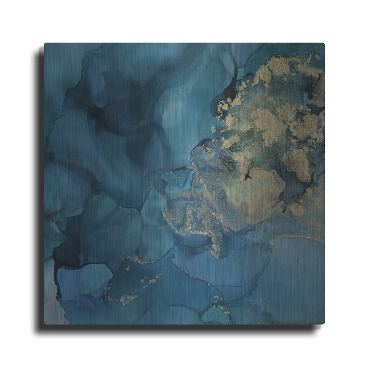 'Aquamarine Drift II' by Victoria Borges – Metal Wall Art