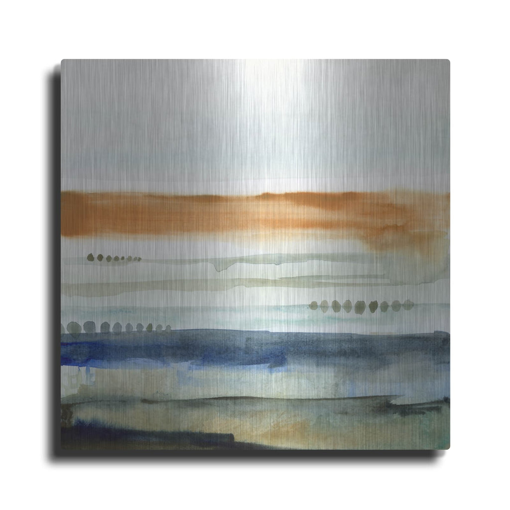 'Sunwashed Strata I' by Victoria Borges – Metal Wall Art