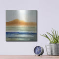 'Sunwashed Strata II' by Victoria Borges – Metal Wall Art, 12x12 room view