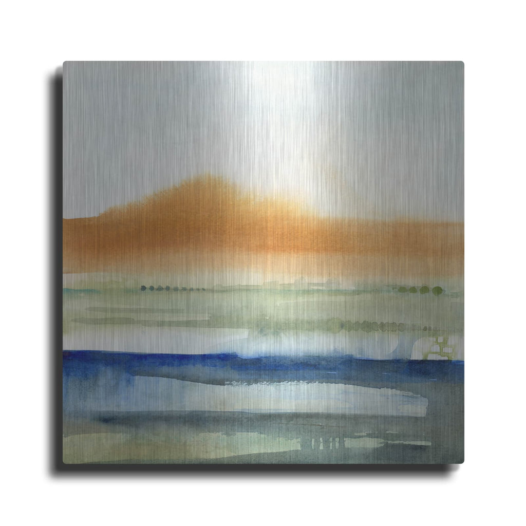 'Sunwashed Strata II' by Victoria Borges – Metal Wall Art