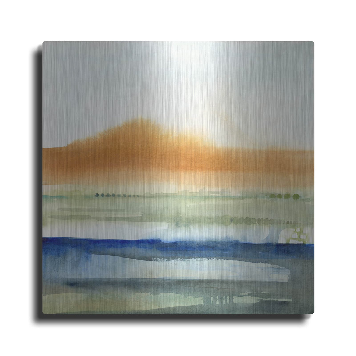 'Sunwashed Strata II' by Victoria Borges – Metal Wall Art