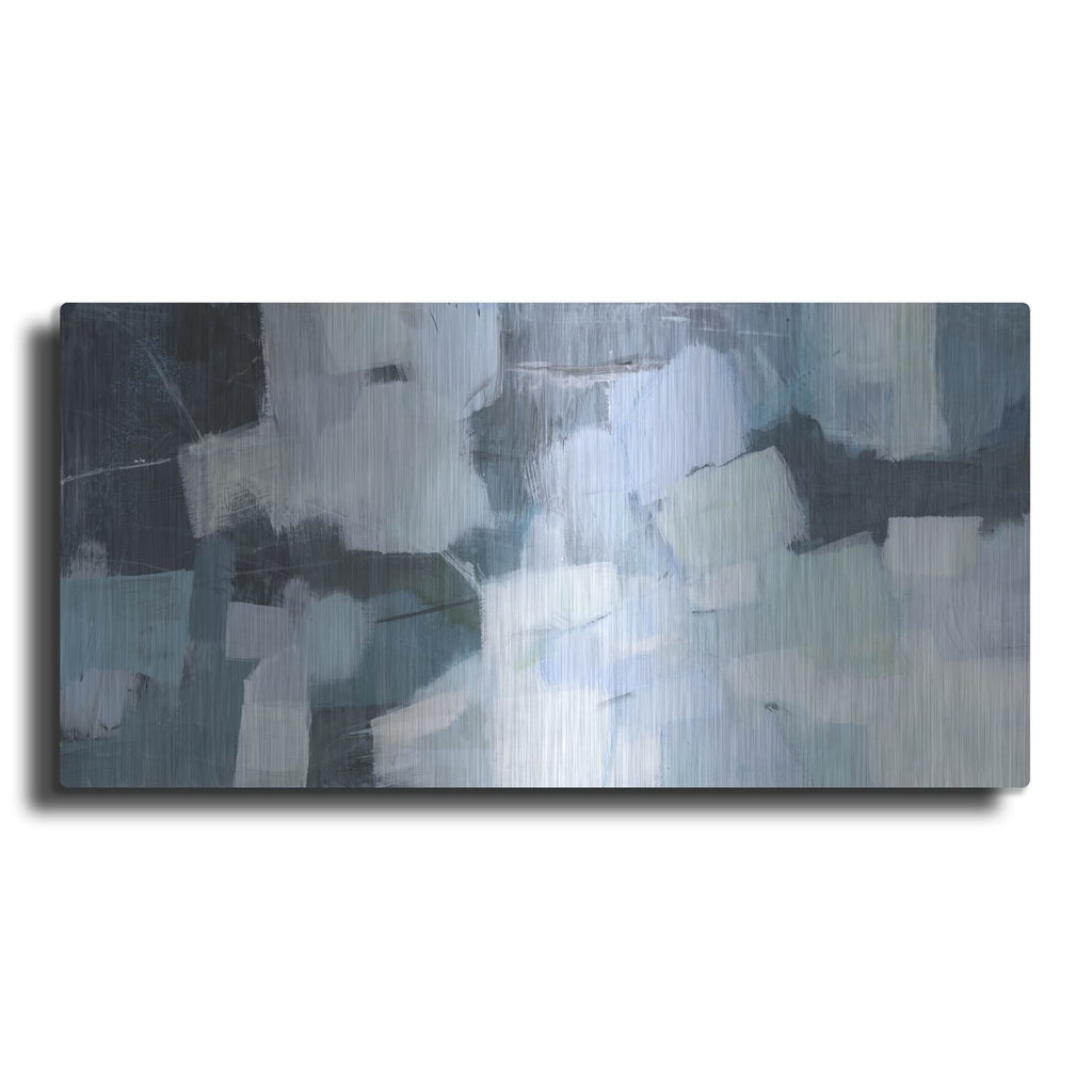 'Blue Deluge I' by Victoria Borges – Metal Wall Art