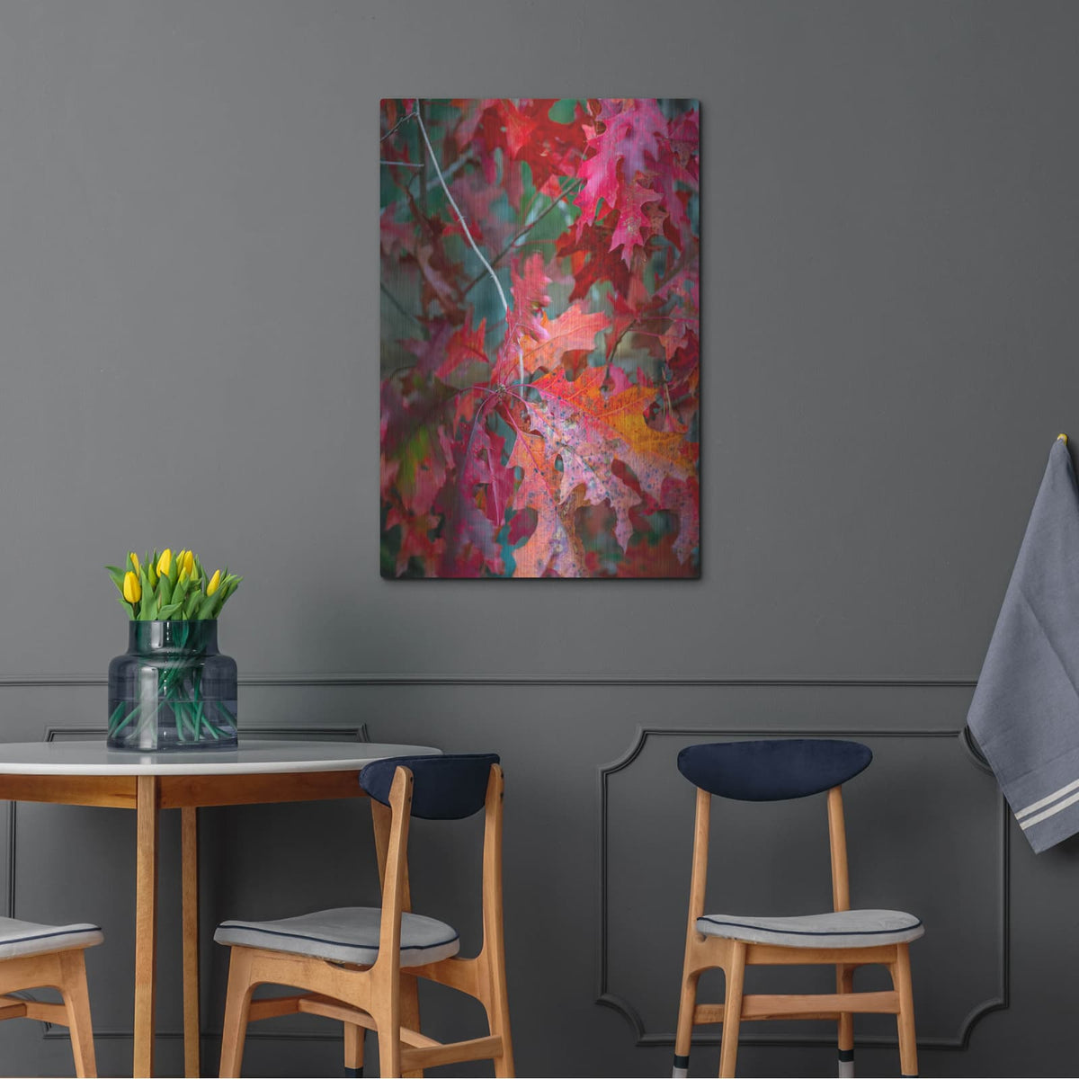'Autumn Oak Leaves' by Danny Head – Metal Wall Art, 24x36 room view