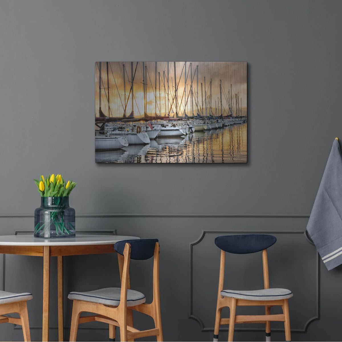 'Backlit Marina' by Danny Head – Metal Wall Art, 36x24 room view