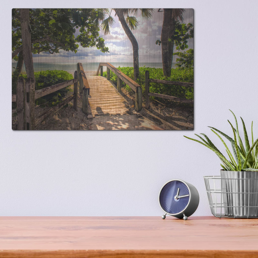 'Beach Access' by Danny Head – Metal Wall Art, 16x12 room view