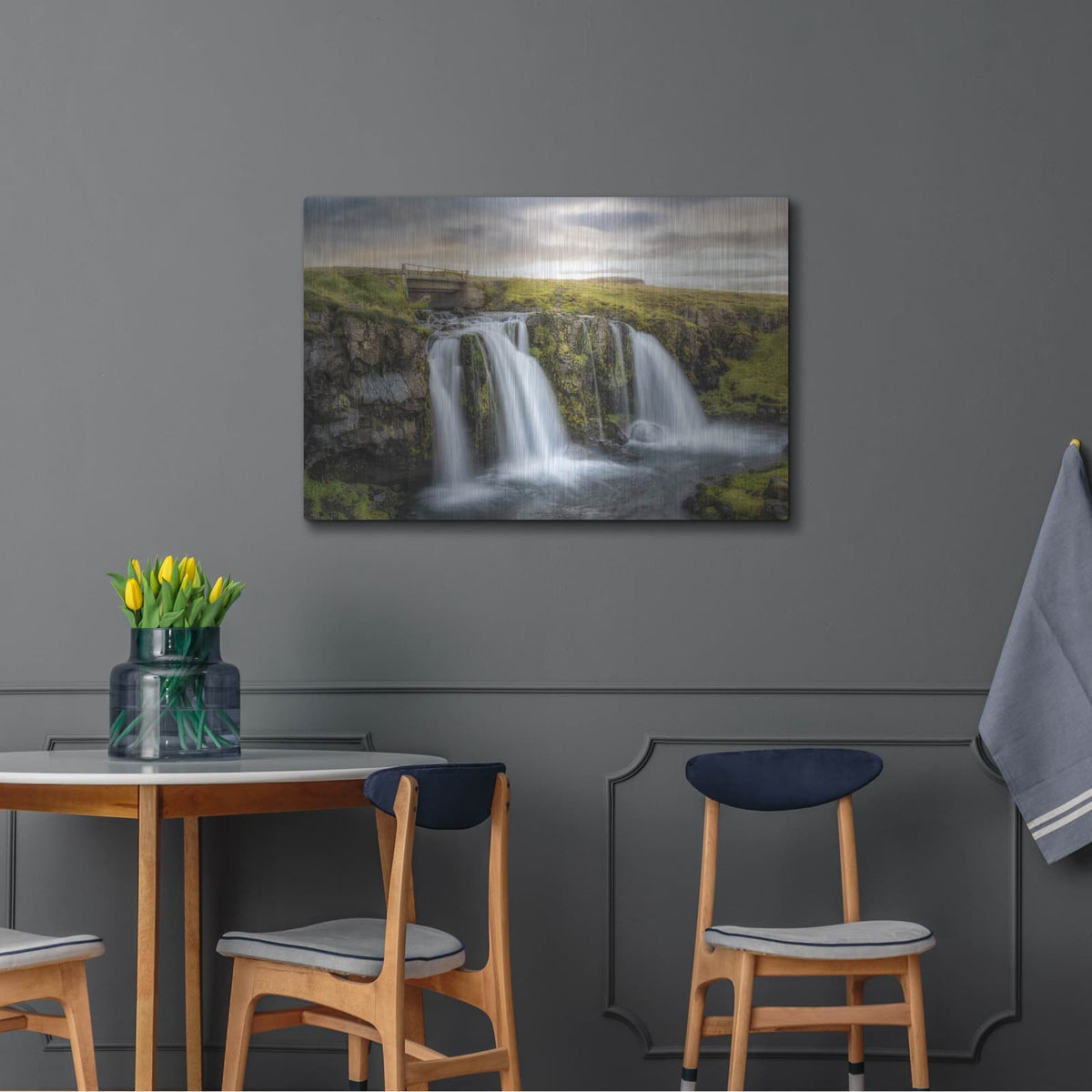 'Bridge Over Kirkjufellsfoss' by Danny Head – Metal Wall Art, 36x24 room view