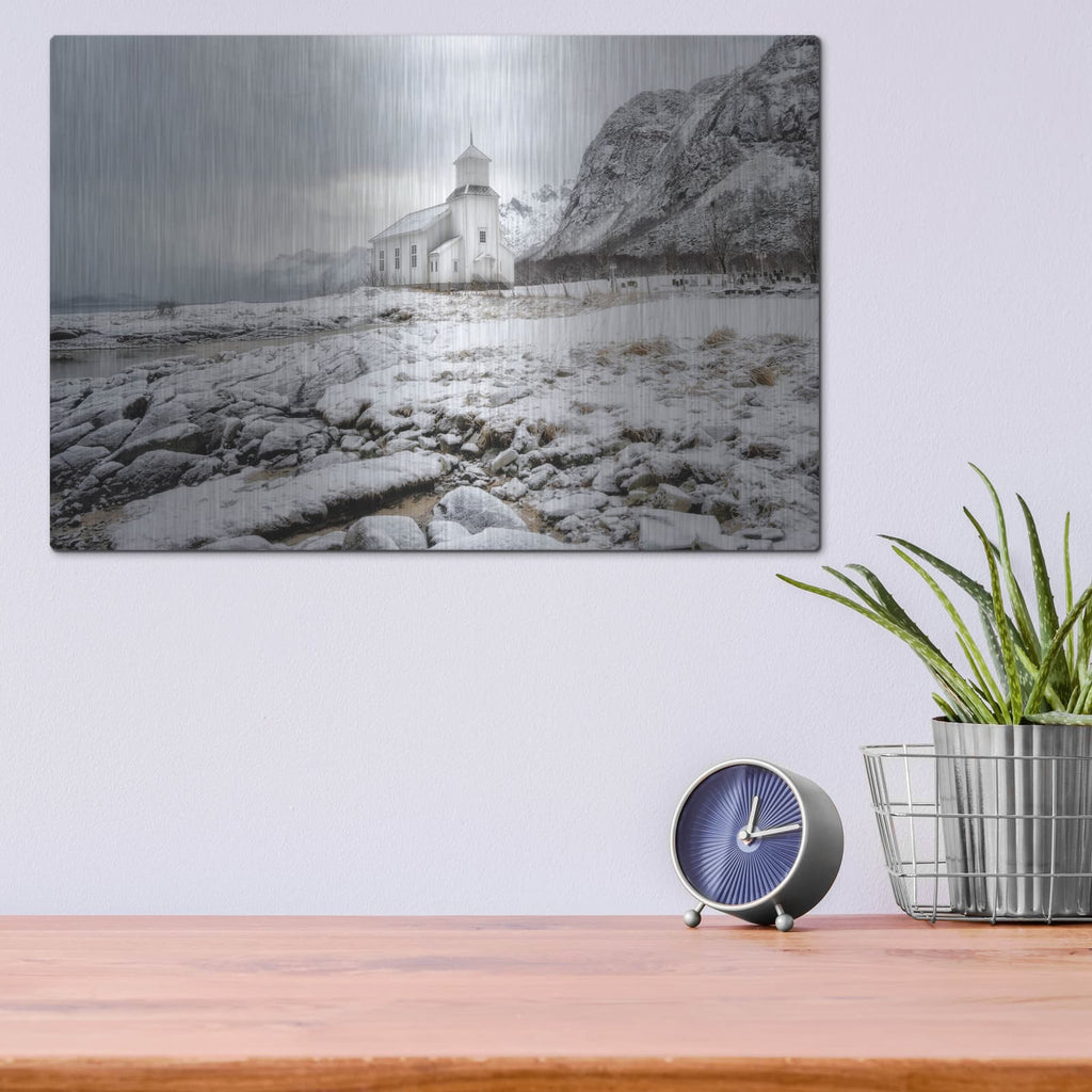 'Gimsoy Beach 1' by Danny Head – Metal Wall Art, 16x12 room view