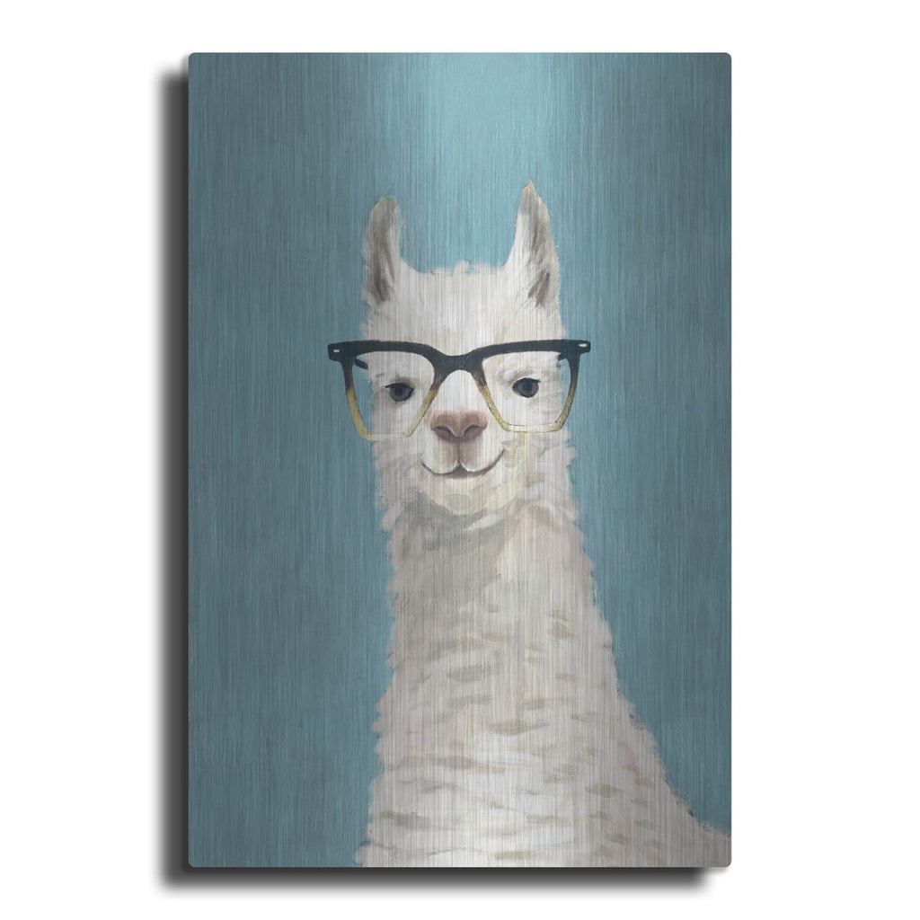 'Llama Specs II' by Victoria Borges – Metal Wall Art