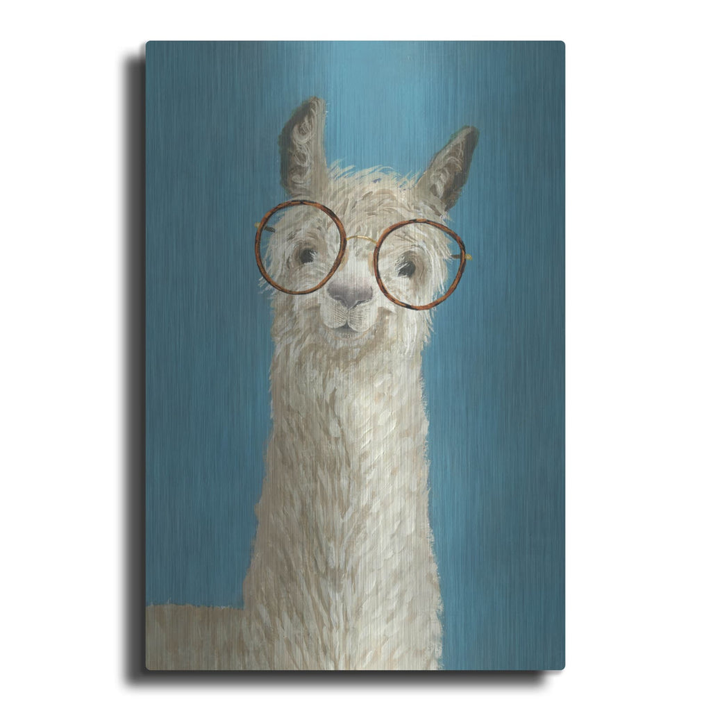 'Llama Specs III' by Victoria Borges – Metal Wall Art
