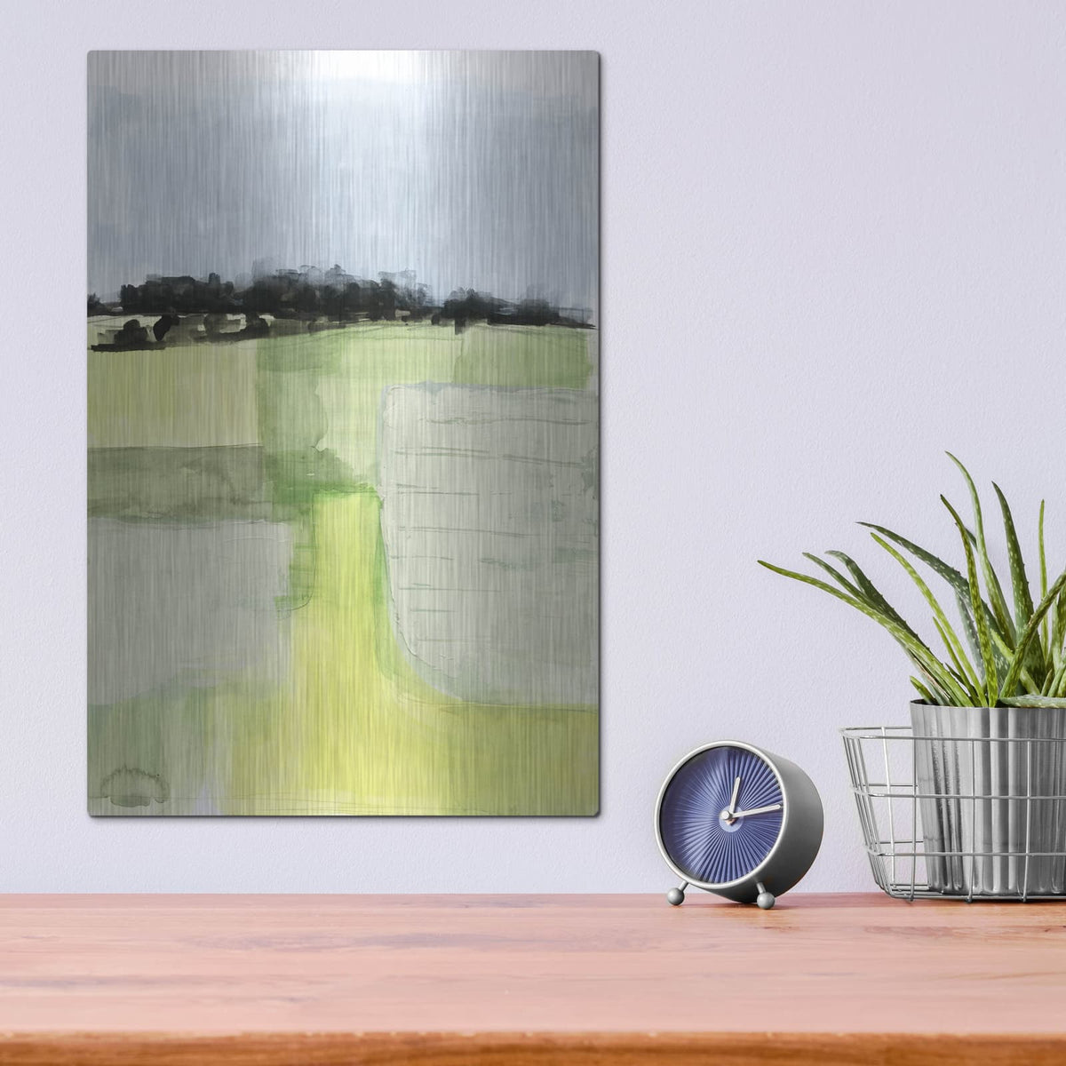 'Pale Vista I' by Victoria Borges – Metal Wall Art, 12x16 room view
