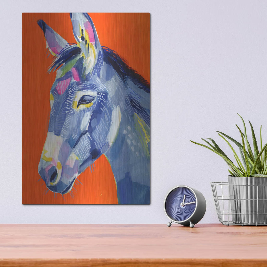 'Animal Party I' by Victoria Borges – Metal Wall Art, 12x16 room view