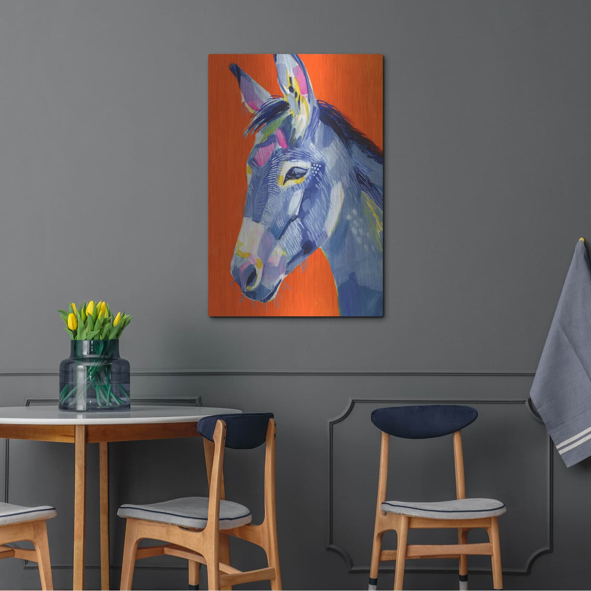 'Animal Party I' by Victoria Borges – Metal Wall Art, 24x36 room view